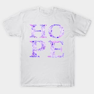 Hope in purple T-Shirt